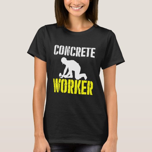 cementwerker en beton t-shirt (Voorkant)