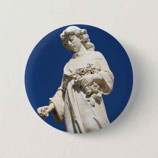 Cemetary Angel Ronde Button 5,7 Cm (Voorkant)
