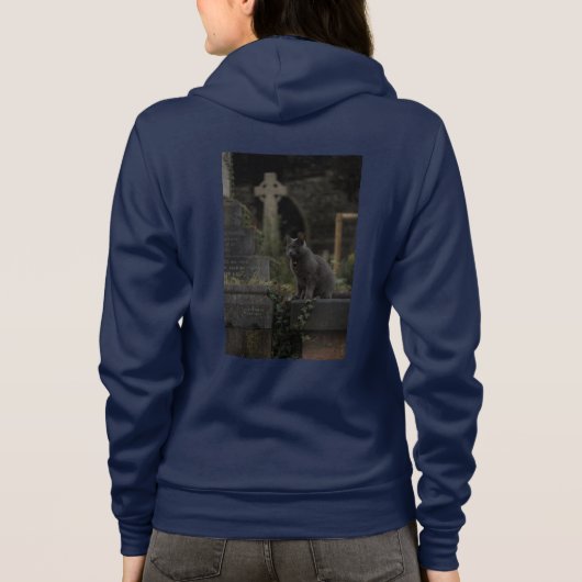 Cemetery Cat Hoodie (Achterkant)