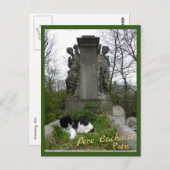 Cemetery Cat met tekst Briefkaart (Voorkant / Achterkant)