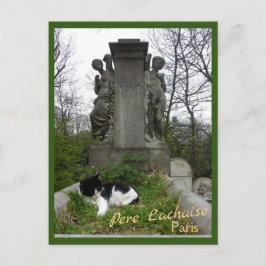 Cemetery Cat met tekst Briefkaart
