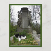 Cemetery Cat met tekst Briefkaart (Voorkant)