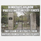 CEMETERY FENCES FLEECE DEKEN (Voorkant (Horizontaal))