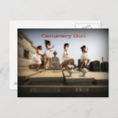 Cemetery Girl Briefkaart (Voorkant / Achterkant)