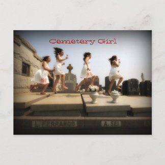 Cemetery Girl Briefkaart