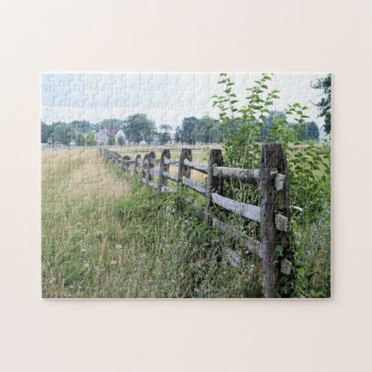 "Cemetery Ridge Fence, Gettysburg" Puzzle Legpuzzel (Horizontaal)