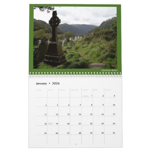 Cemetery-scènes Kalender (Jan 2026)