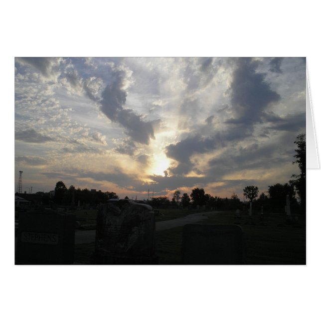 Cemetery Sunrise 3-kaart (Voorkant Horizontaal)