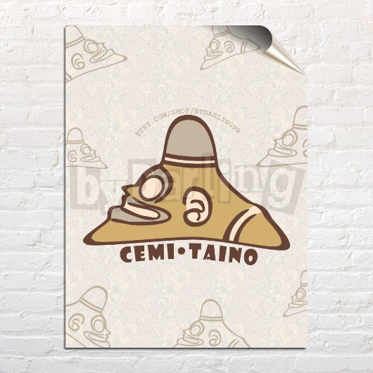 Cemi Taino Puerto Rico Wall Art Download Poster