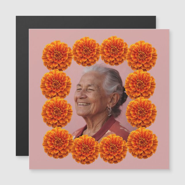 Cempasúchil Ofrenda Altaar Foto Personalizada (Voorkant / Achterkant)