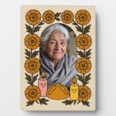 Cempasúchil Ofrenda Altar Día de Muertos Fotoplaat (voorkant)