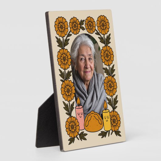 Cempasúchil Ofrenda Altar Día de Muertos Fotoplaat (Zijkant)