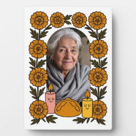 Cempasúchil Ofrenda Altar Día de Muertos Fotoplaat