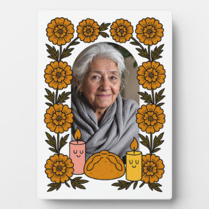 Cempasúchil Ofrenda Altar Día de Muertos Fotoplaat