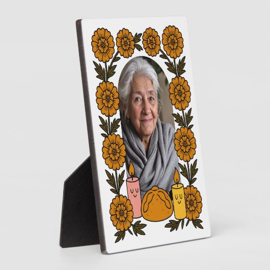 Cempasúchil Ofrenda Altar Día de Muertos Fotoplaat (Zijkant)