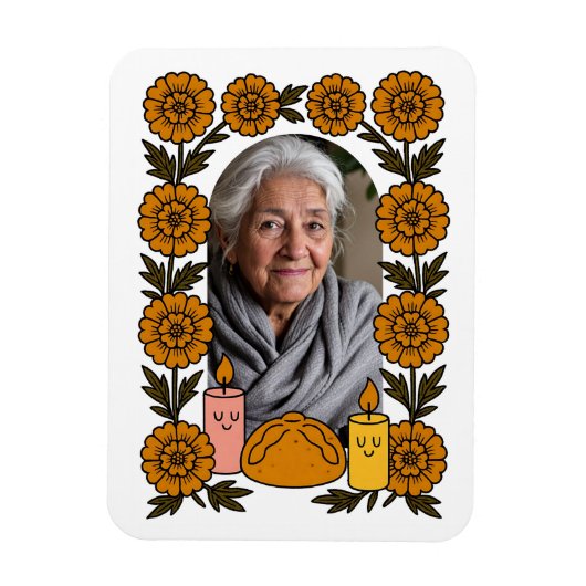 Cempasúchil Ofrenda Altar Día de Muertos Magneet (Verticaal)