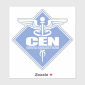 CEN (Certified Emergency Nurse) diamant Sticker (Vel)