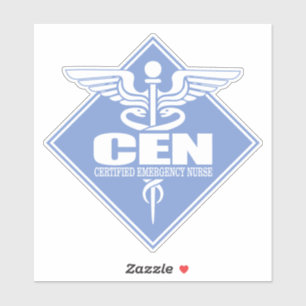 CEN (Certified Emergency Nurse) diamant Sticker