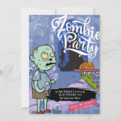 Cena de Halloween Fiesta zombie Kaart (Voorkant)