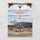 Cena de Mascarada de Quinceañera en el Rancho Menu (Achterkant)