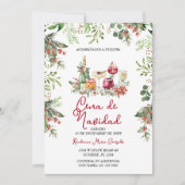 Cena De Navidad Christmas Cocktails Holiday Party Kaart (Voorkant)