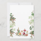 Cena De Navidad Christmas Cocktails Holiday Party Kaart (Achterkant)