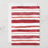 Cena De Navidad Poinsettia Christmas Dinner Party Kaart (Achterkant)