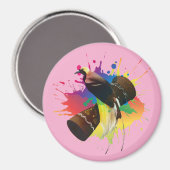 Cendrawasih De paradijsvogel kleurrijk Magneet (Voorkant / Achterkant)