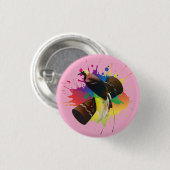 Cendrawasih De paradijsvogel kleurrijk Ronde Button 3,2 Cm (Voorkant /achterkant)