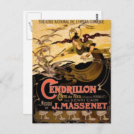 Cendrillon Briefkaart (Voorkant / Achterkant)