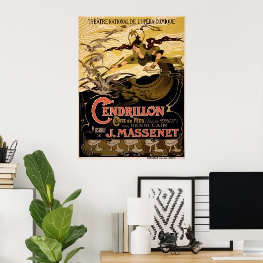 Cendrillon, conte de fées - Opera Poster (Thuiskantoor)