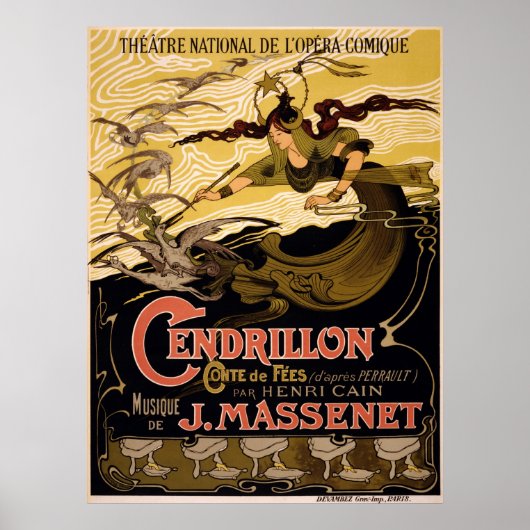Cendrillon, conte de fées - Opera Poster (Voorkant)