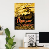 Cendrillon ~  Frans theater Adverteren. Poster (Thuiskantoor)