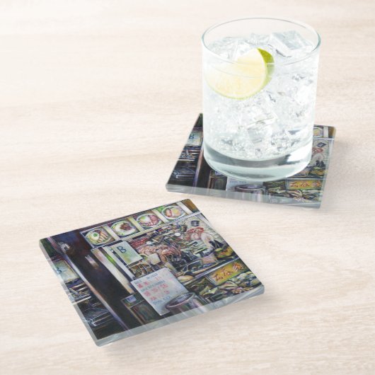 Cenosillicaphia Glazen Onderzetter (Schuin)