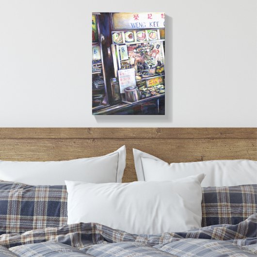 Cenosillicaphia Singapore Canvas Afdruk (Insitu (Slaapkamer))