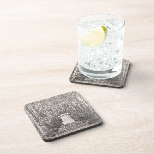 Cenotaph aan Sir Joshua Reynolds in Coleorton Hall Bier Onderzetter (Rechterzijde)