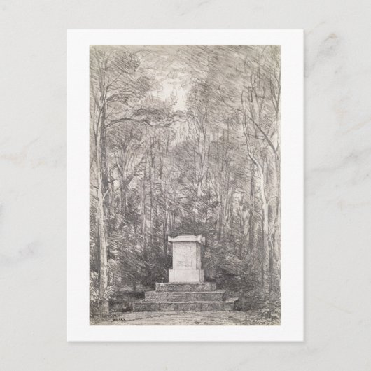 Cenotaph aan Sir Joshua Reynolds in Coleorton Hall Briefkaart (Voorkant)