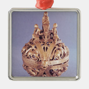 Censer omringd door een engel metalen ornament