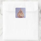 Censer omringd door een engel vierkante sticker (Tas)