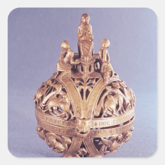 Censer omringd door een engel vierkante sticker (Voorkant)
