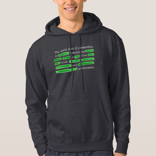 Censorship Hoodie - Het Michael Dukes Show (Voorkant)