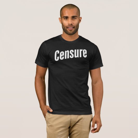 censureren t-shirt (Voorkant volledig)