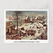 Census at Bethlehem by Bruegel A. Pieter Briefkaart (Voorkant)