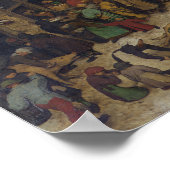 Census at Bethlehem by Pieter Bruegel Poster (Hoek)