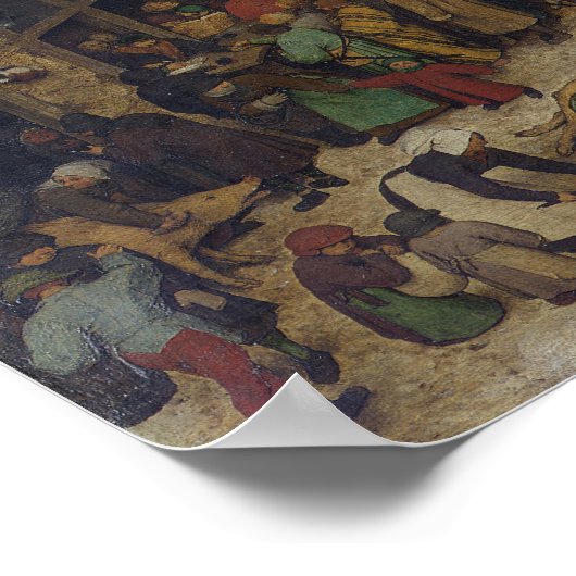 Census at Bethlehem by Pieter Bruegel Poster (Hoek)