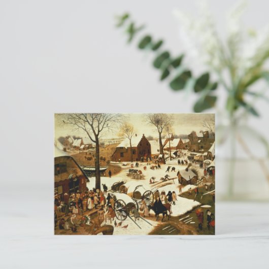 Census at Bethlehem, c.1566 Briefkaart (Staand voorkant)