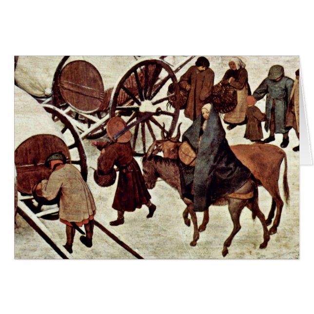 Census at Bethlehem, Detail by Bruegel D. Ä. Piete (Voorkant Horizontaal)