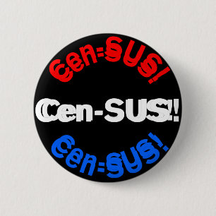 Census II Ronde Button 5,7 Cm