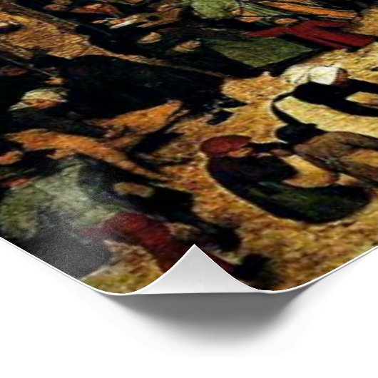 Census in Bethlehem, beeldende kunst schilderen, Perfect Poster (Hoek)