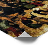 Census in Bethlehem, Pieter Bruegel de Oudere kuns Poster (Hoek)